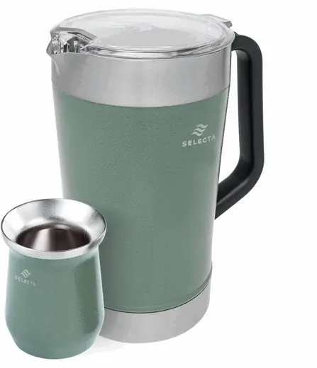 SET JARRA 1.9L + MATE 330ML A.INOX VERDE SELECTA (REG)