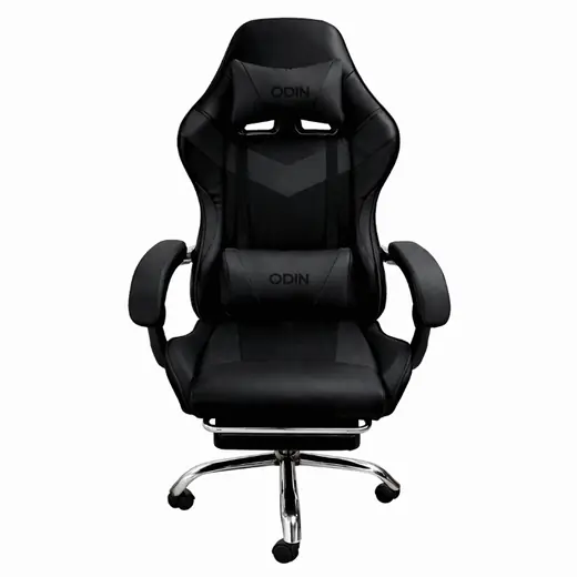 SILLA GAMER EMPOLI CON REPOSAPIE EM-G01 NEGRA ODIN