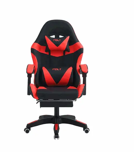 SILLA GAMER VOLT CON REPOSAPIES ROJA EMPOLI  EM-G03