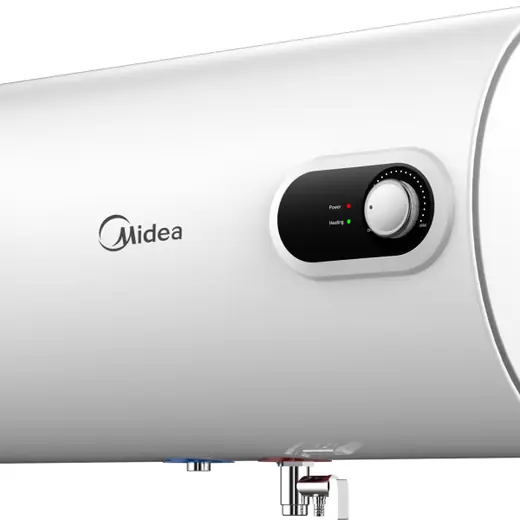 TERMOCALEFO N MIDEA 100 L. HORIZONTAL — Termocalefones, 220V, 1500W, Ajuste de temperatura, Proteccion contra descargas electricas