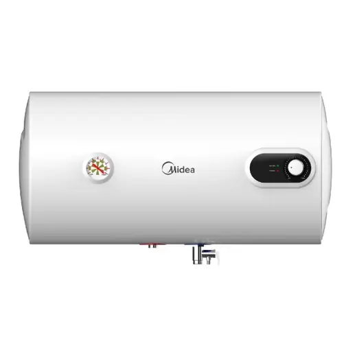 TERMOCALEFO N MIDEA 80 L. HORIZONTAL — Termocalefones, 220V, 1500W, Ajuste de temperatura, Proteccion contra descargas electricas