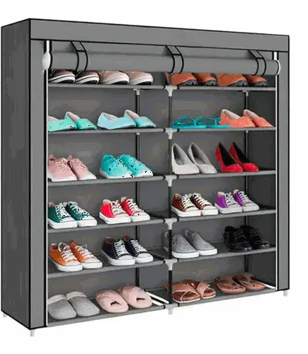 ZAPATERA DE TELA DOBLE T-2712 DECOTEAM GRIS